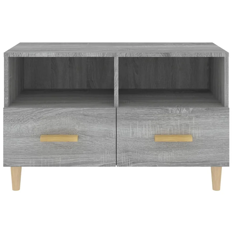 Meuble TV Sonoma gris 80x36x50 cm Bois d'ingénierie - 6