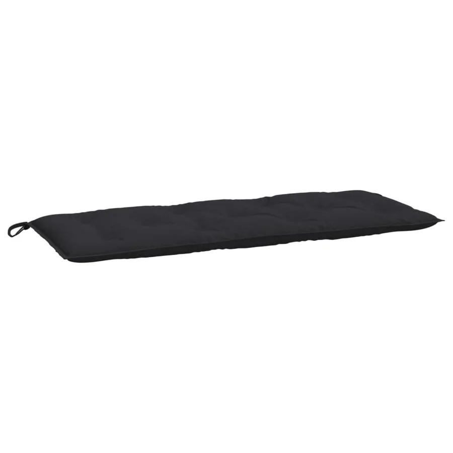 Coussin de banc de jardin noir 120x50x7 cm tissu oxford - 2