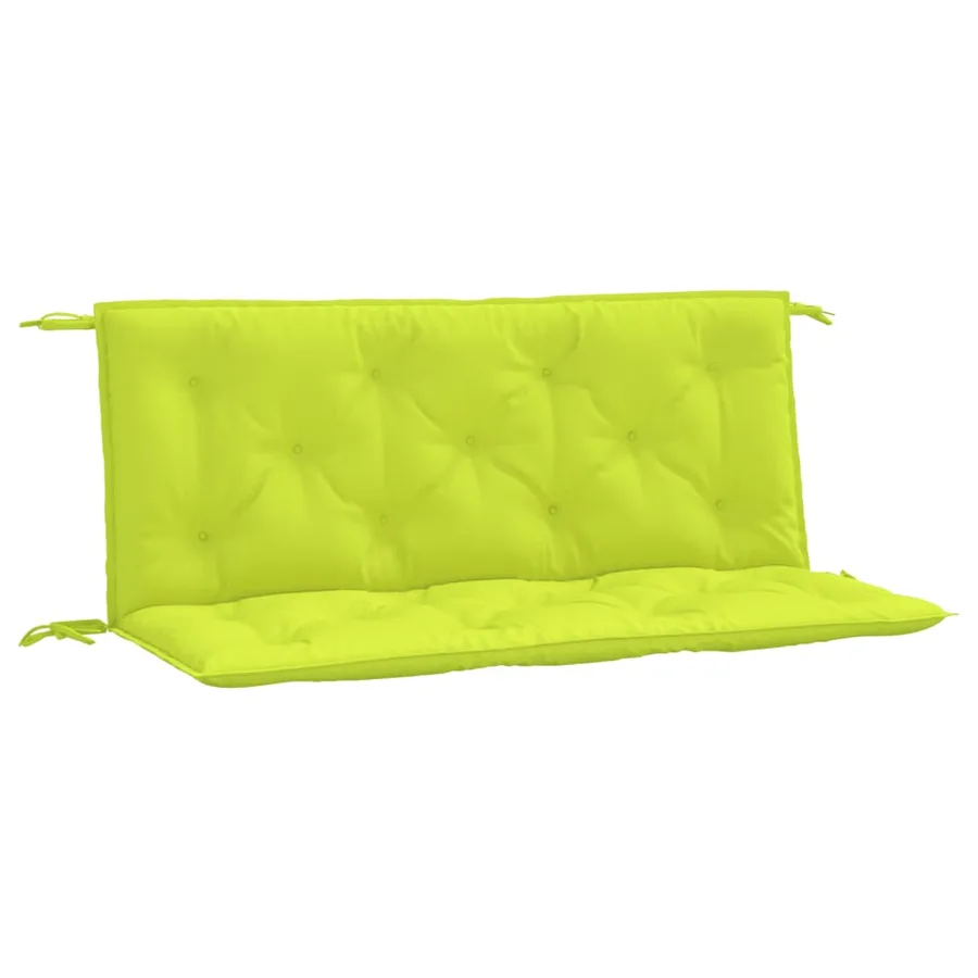 Coussins de banc de jardin lot de 2 vert vif tissu Oxford - 2