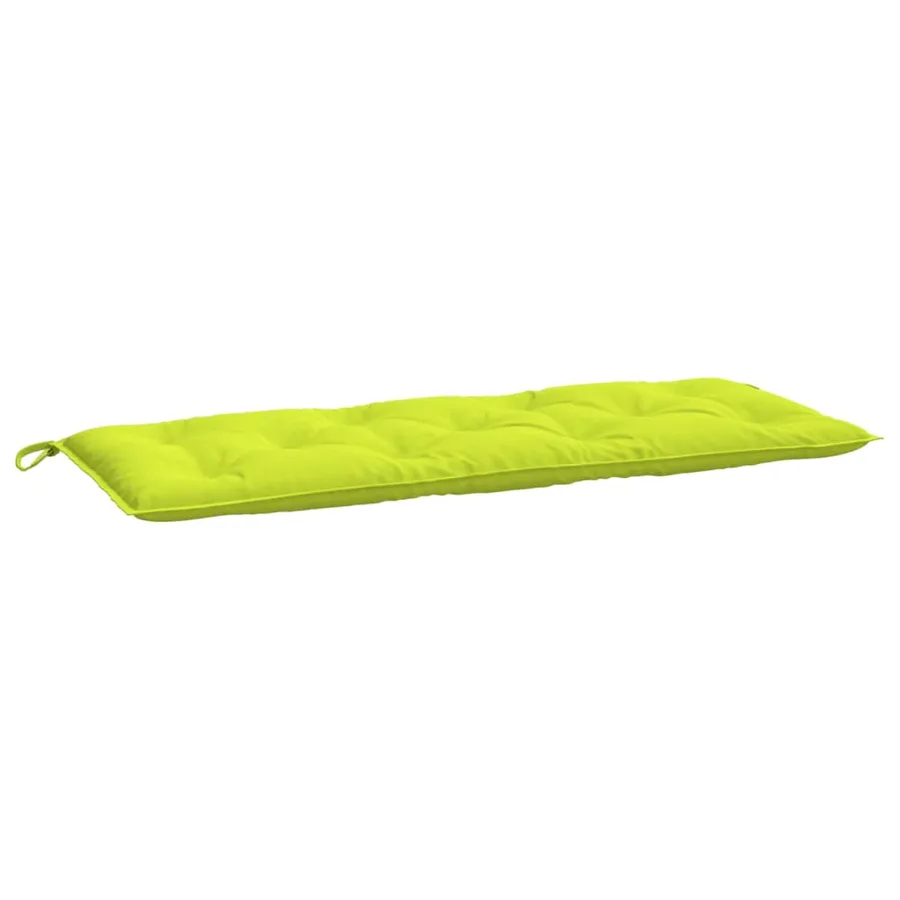 Coussins de banc de jardin lot de 2 vert vif tissu Oxford - 4