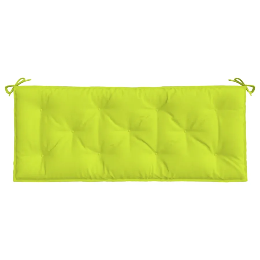 Coussins de banc de jardin lot de 2 vert vif tissu Oxford - 5