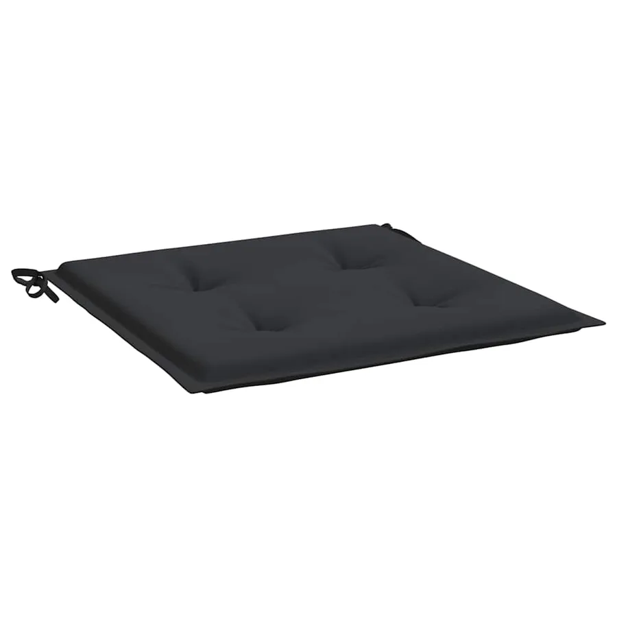 Coussins de chaise jardin lot de 4 noir 40x40x4 cm tissu oxford - 5