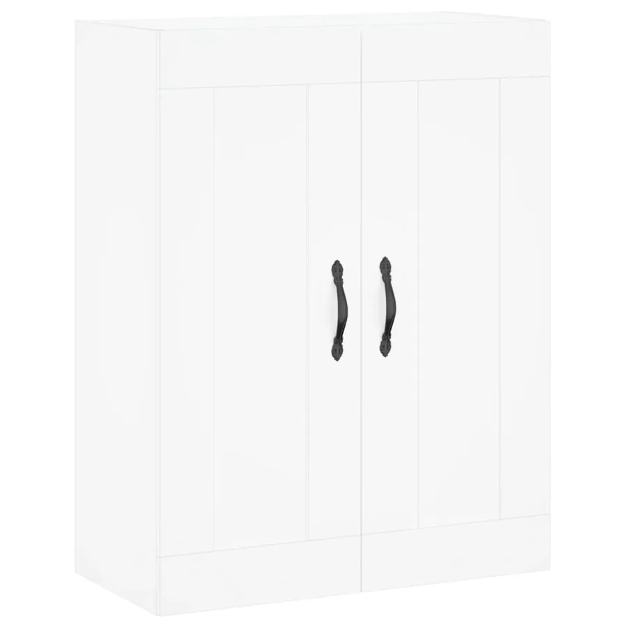 Armoires murales 2 pcs blanc bois d'ingénierie - 5