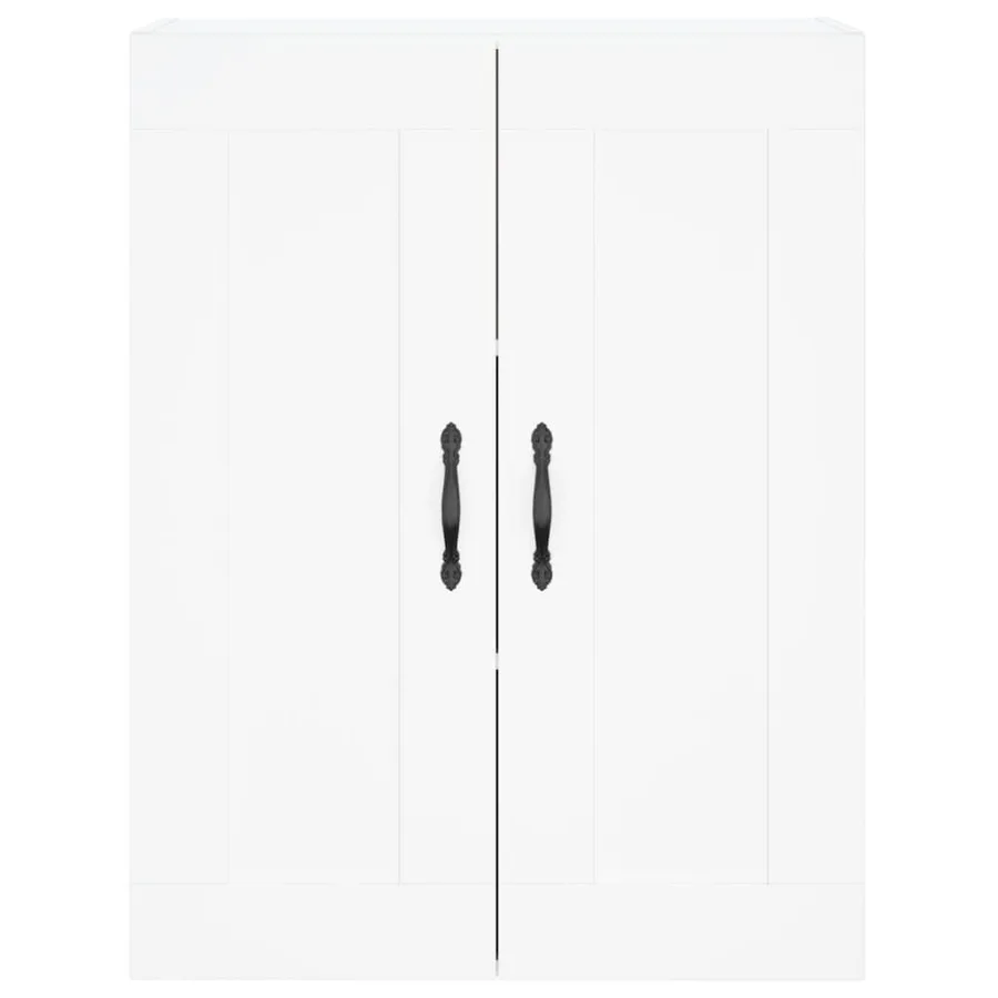 Armoires murales 2 pcs blanc bois d'ingénierie - 6
