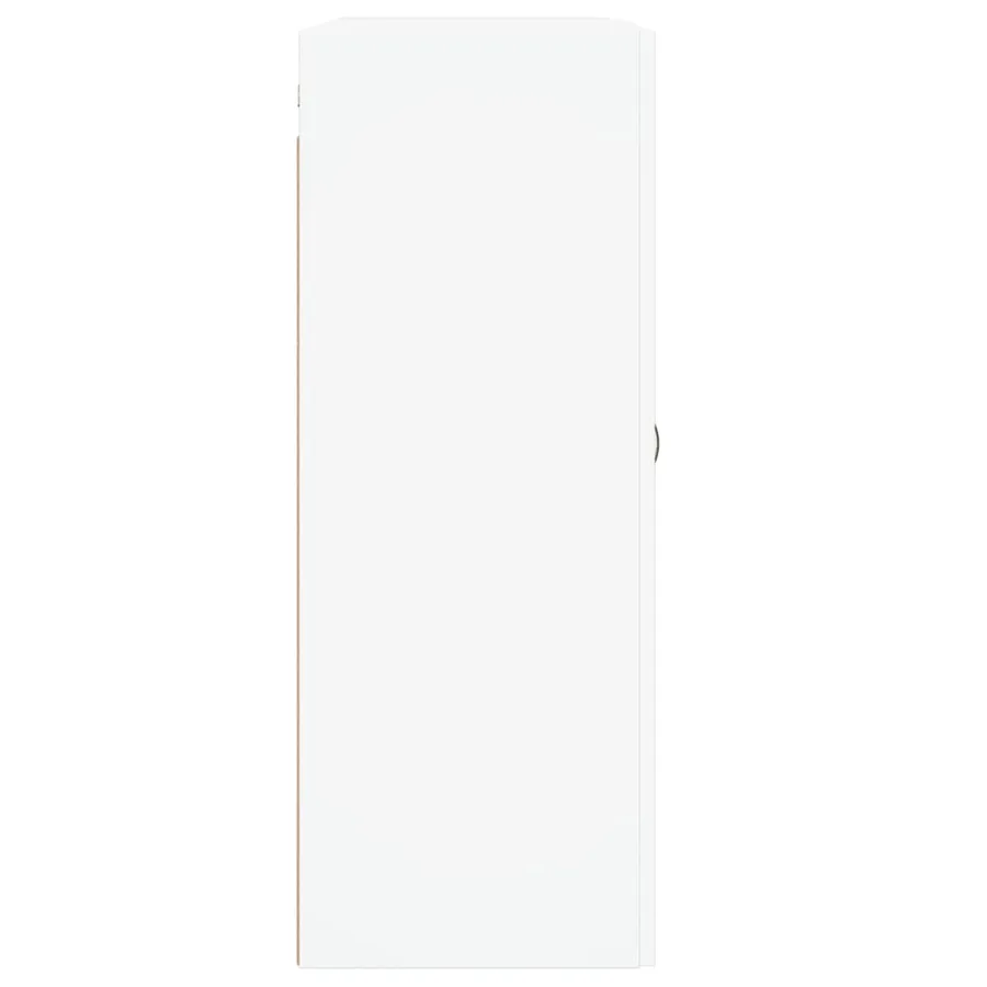 Armoires murales 2 pcs blanc bois d'ingénierie - 7