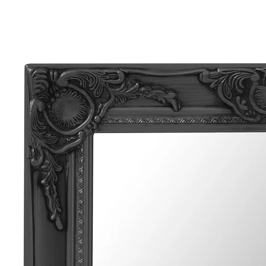 Miroir mural style baroque 50x50 cm noir - 4