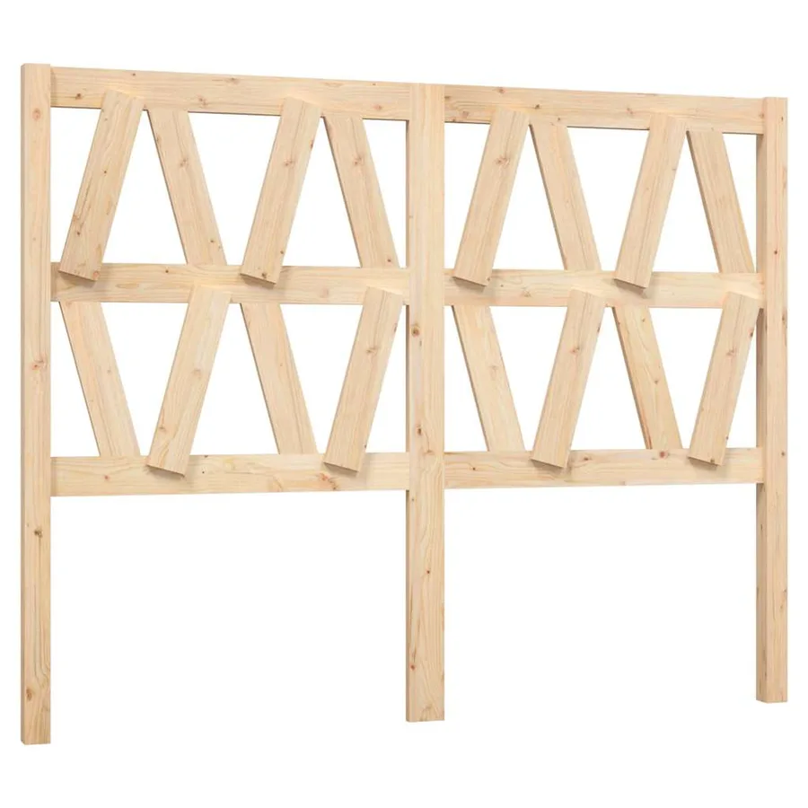 Tête de lit 126x4x100 cm Bois massif de pin - 2
