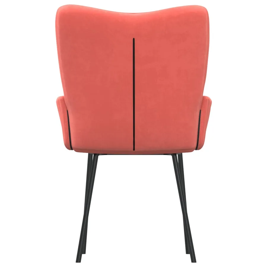 Chaises à manger lot de 2 Rose Velours - 7