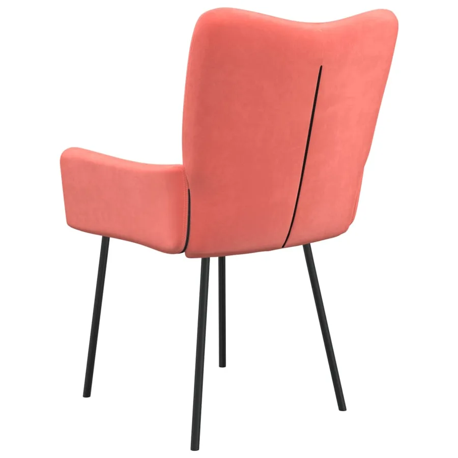 Chaises à manger lot de 2 Rose Velours - 8