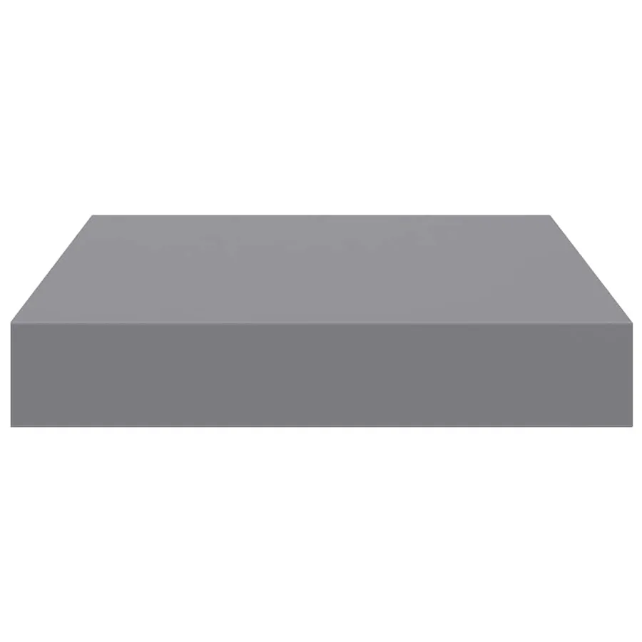 Étagère flottante murale gris 23x23,5x3,8 cm MDF - 7