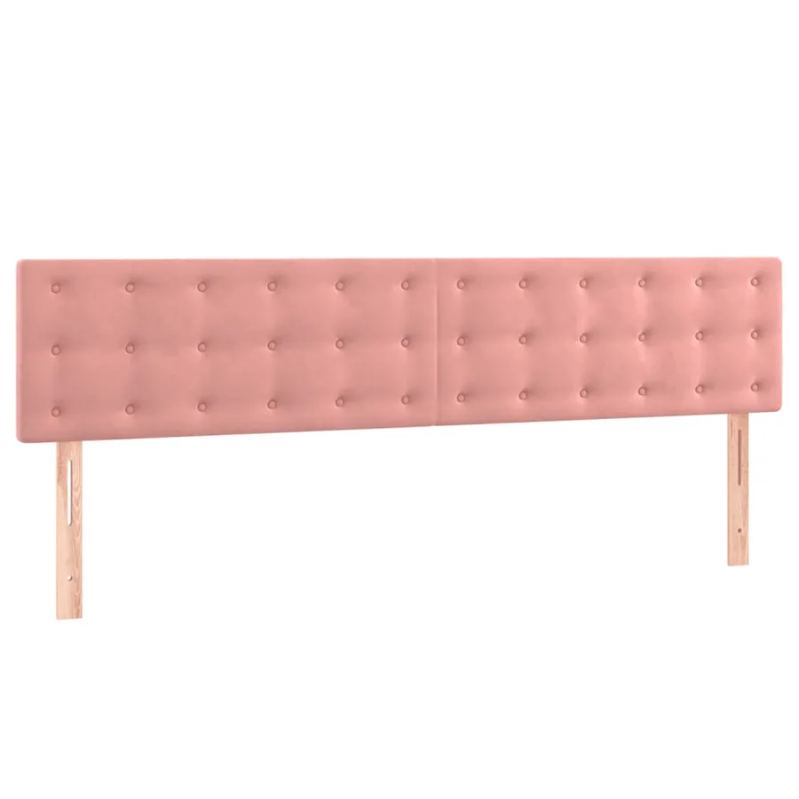 Sommier à lattes de lit avec matelas Rose 200x200 cm Velours - 6