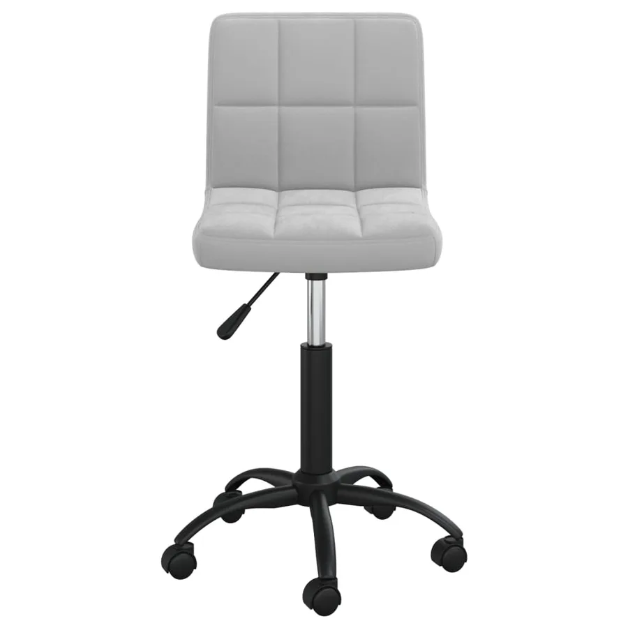 Chaise pivotante de salle à manger Gris clair Velours - 2
