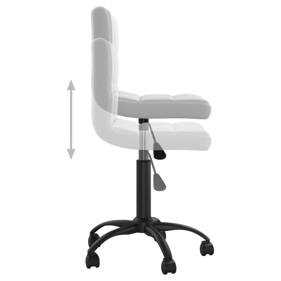 Chaise pivotante de salle à manger Gris clair Velours - 6