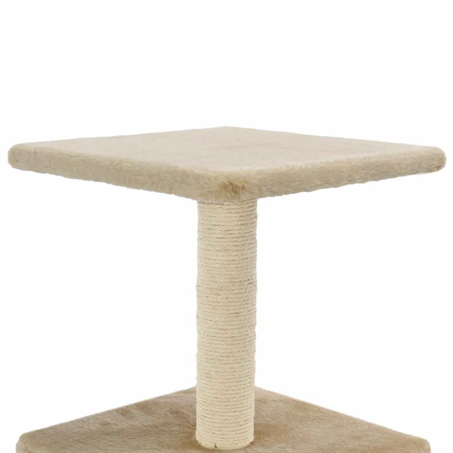Arbre à chat avec griffoirs en sisal 55 cm Beige - 5