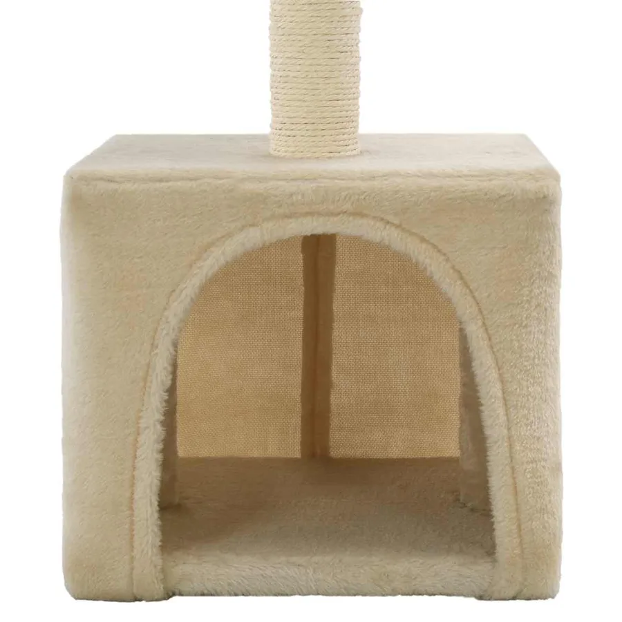 Arbre à chat avec griffoirs en sisal 55 cm Beige - 6
