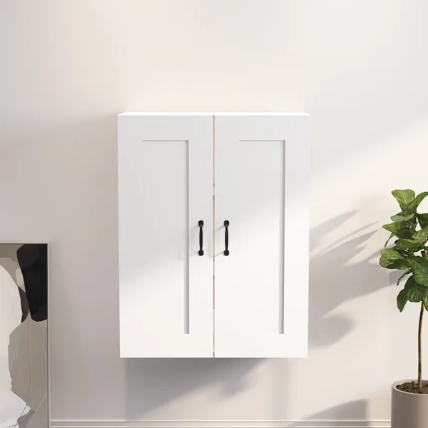 Armoire murale suspendue Blanc 69,5x32,5x90 cm
