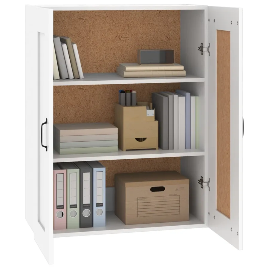 Armoire murale suspendue Blanc 69,5x32,5x90 cm - 4