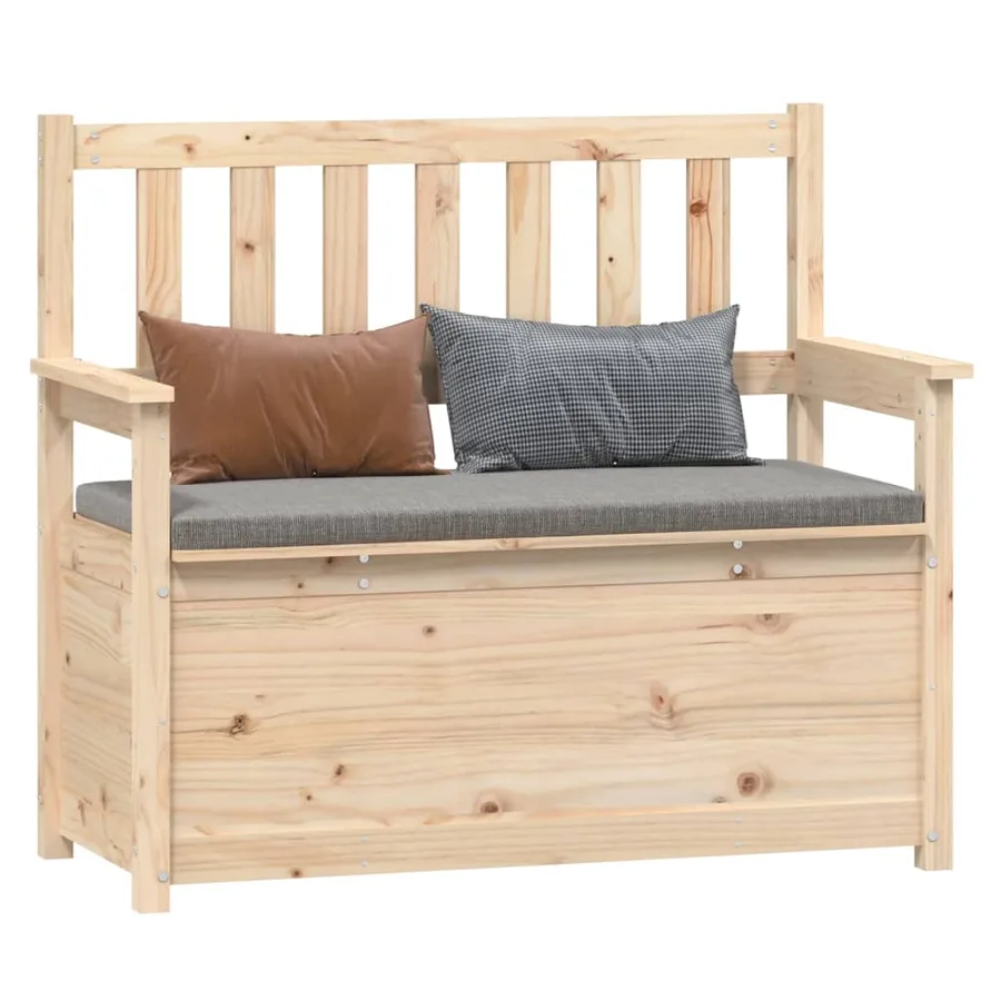 Banc 112,5x51,5x96,5 cm Bois de pin massif - 4