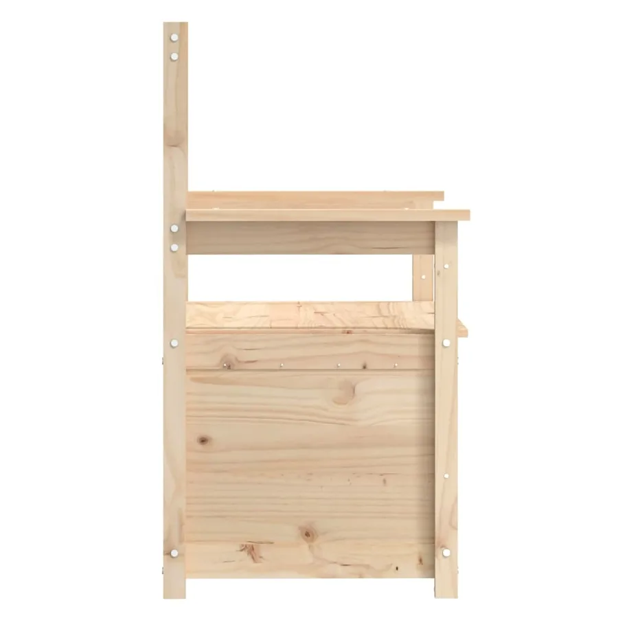 Banc 112,5x51,5x96,5 cm Bois de pin massif - 7