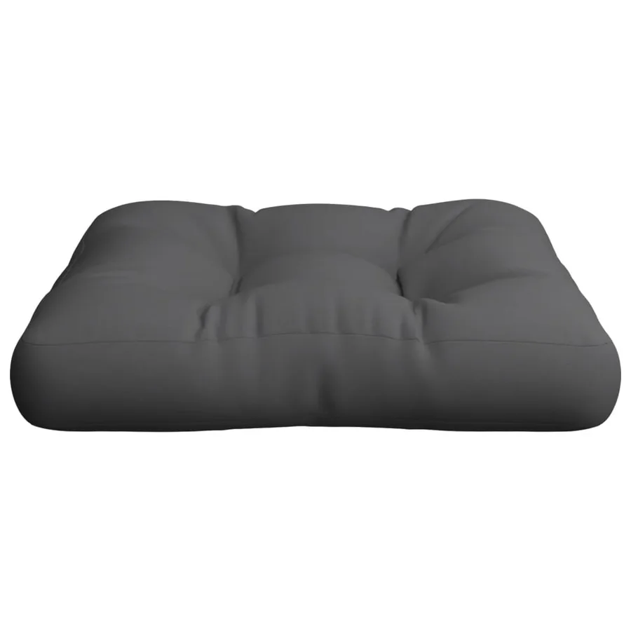Coussin de palette anthracite 60x60x12 cm tissu - 5