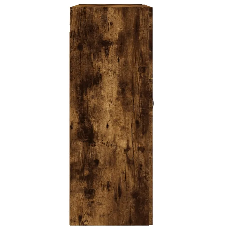 Armoires murales 2 pcs chêne fumé bois d'ingénierie - 7