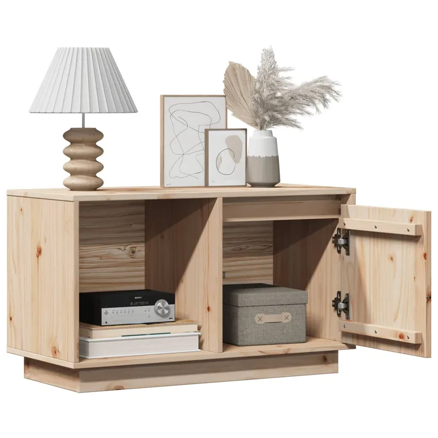 Meuble TV 74x35x44 cm Bois de pin massif - 3