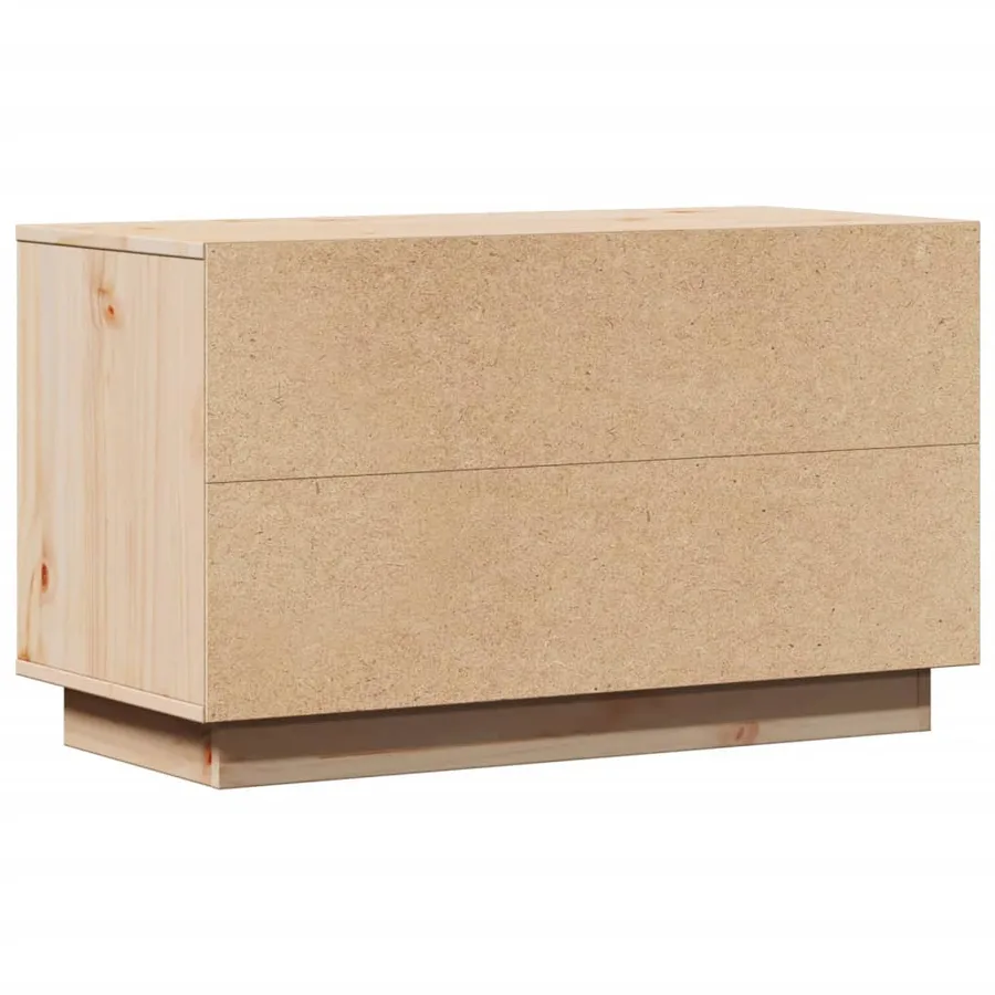 Meuble TV 74x35x44 cm Bois de pin massif - 7