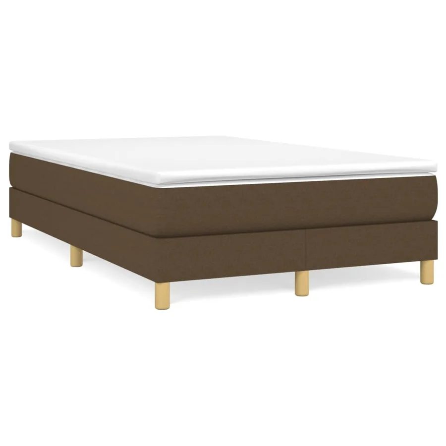 Sommier à lattes de lit avec matelas Marron foncé 120x200 cm - 2
