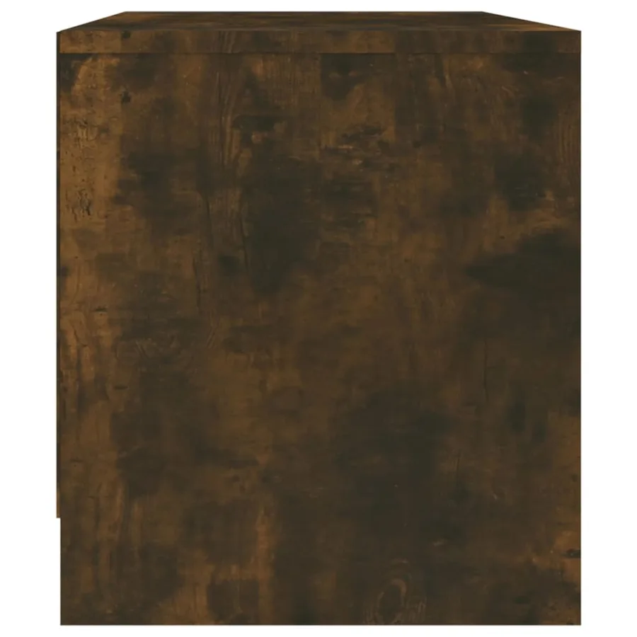Meuble TV Chêne fumé 90x35x40 cm Bois d'ingénierie - 6