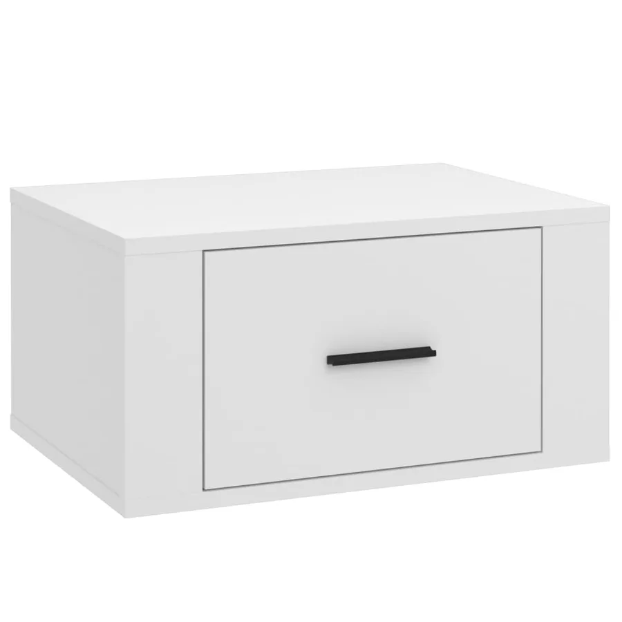 Table de chevet murale Blanc 50x36x25 cm - 2