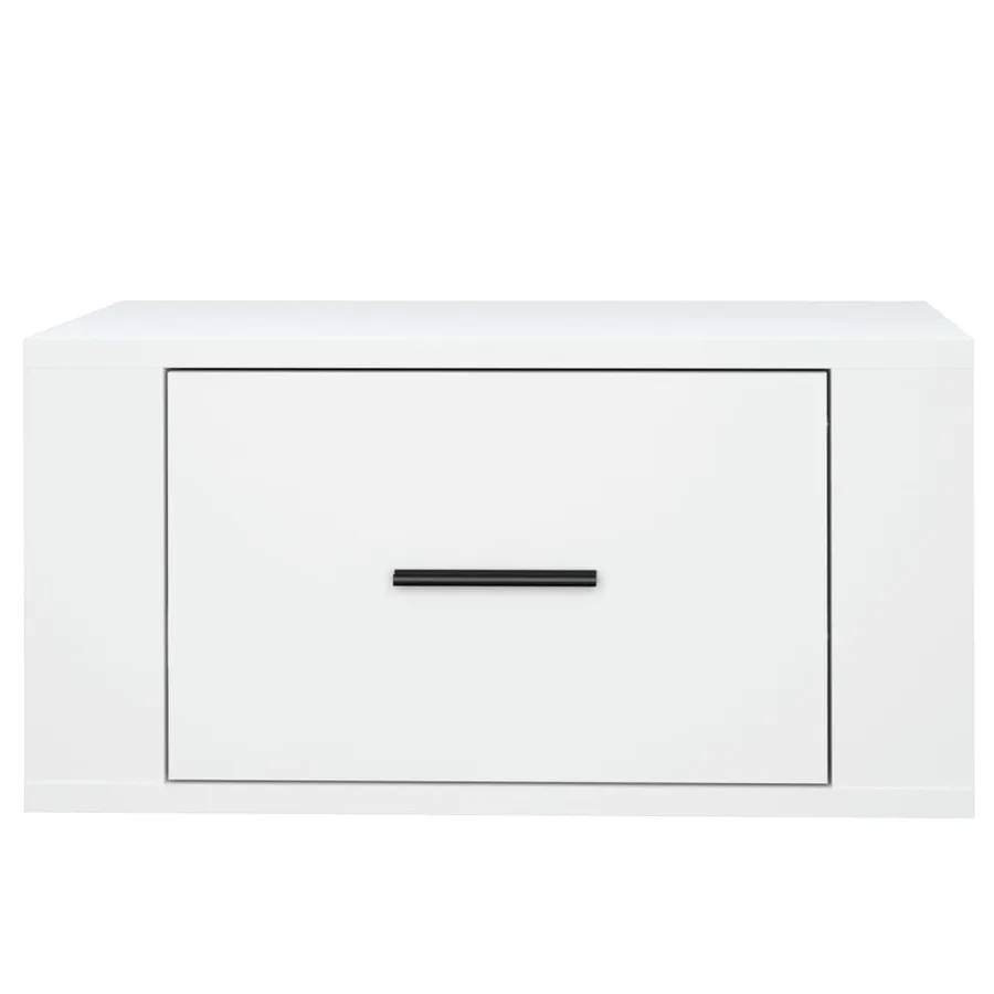 Table de chevet murale Blanc 50x36x25 cm - 6