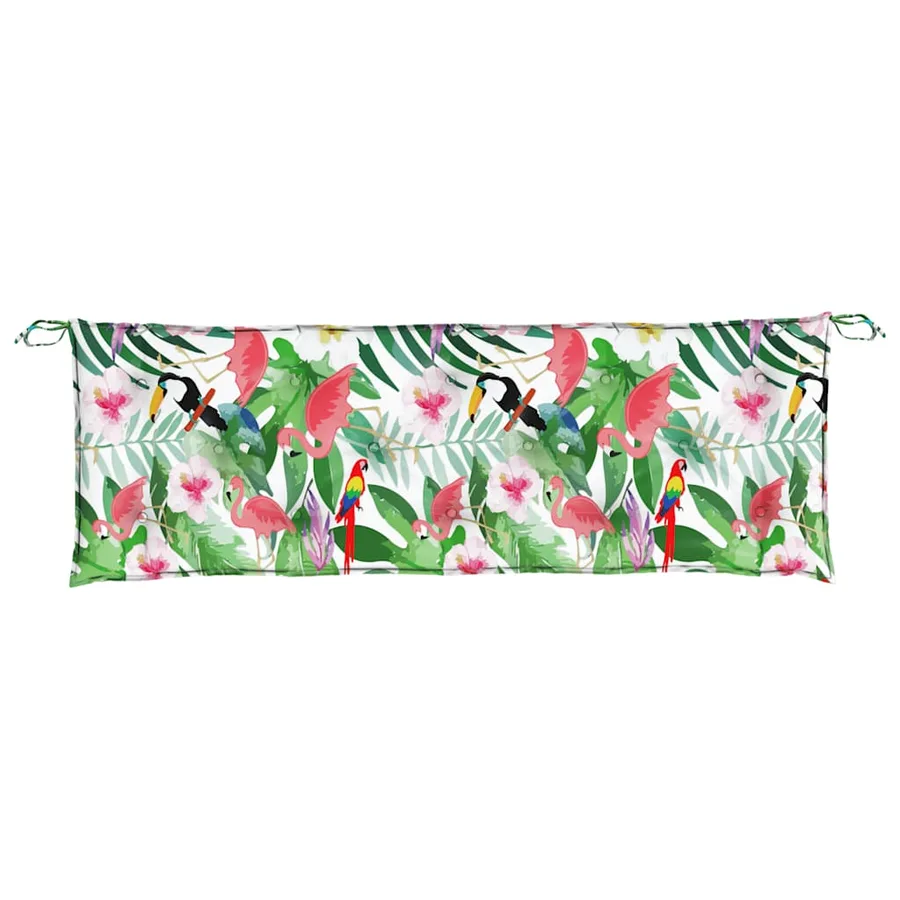 Coussins de banc de jardin lot de 2 multicolore 150x50x7 cm - 6