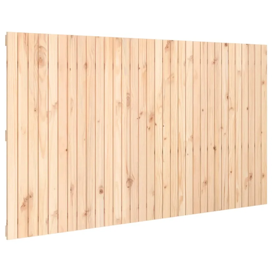 Tête de lit murale 204x3x110 cm Bois massif de pin - 2