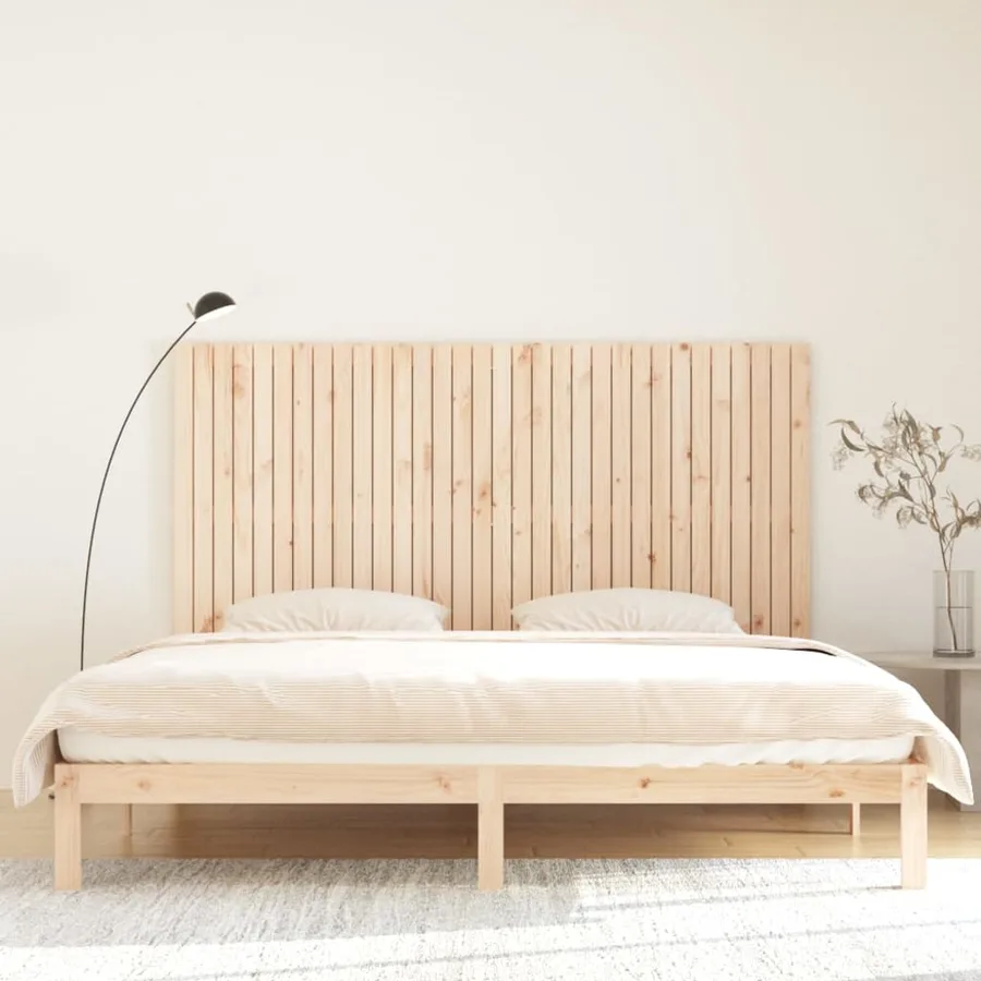 Tête de lit murale 204x3x110 cm Bois massif de pin - 3