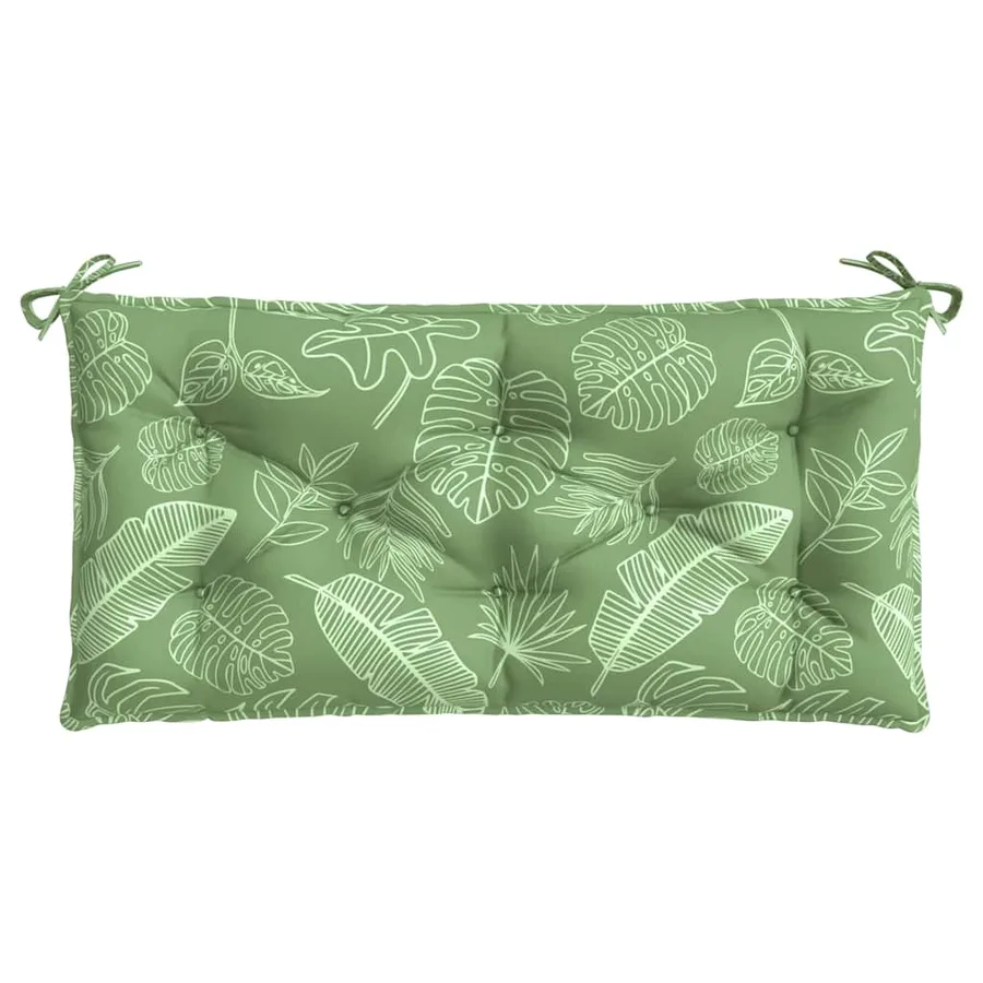 Coussins de banc de jardin lot de 2 motif de feuilles - 6