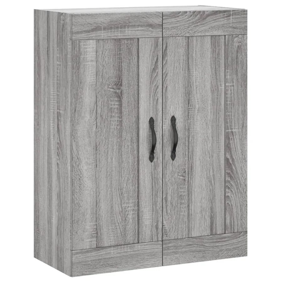 Armoire murale sonoma gris 69,5x34x90 cm bois d'ingénierie - 2
