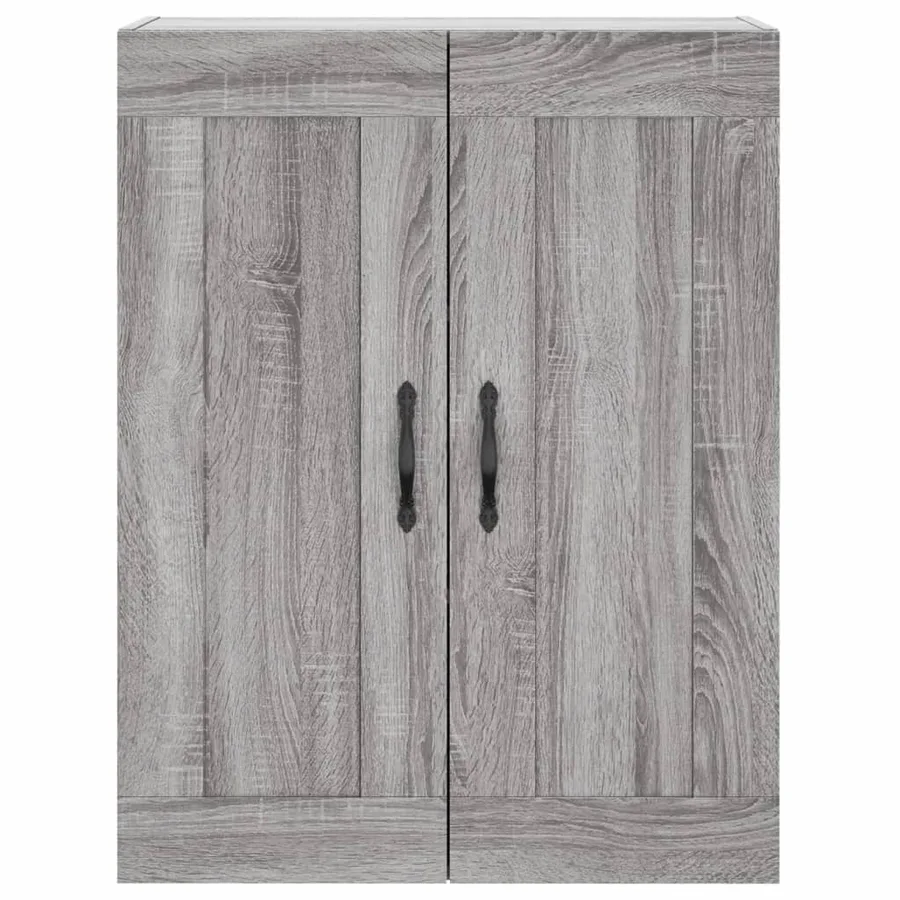 Armoire murale sonoma gris 69,5x34x90 cm bois d'ingénierie - 7