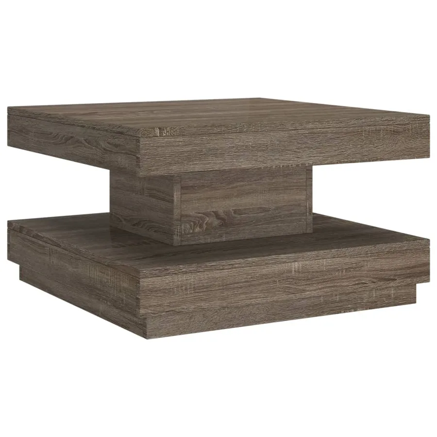 Table basse Gris 60x60x35 cm MDF - 2