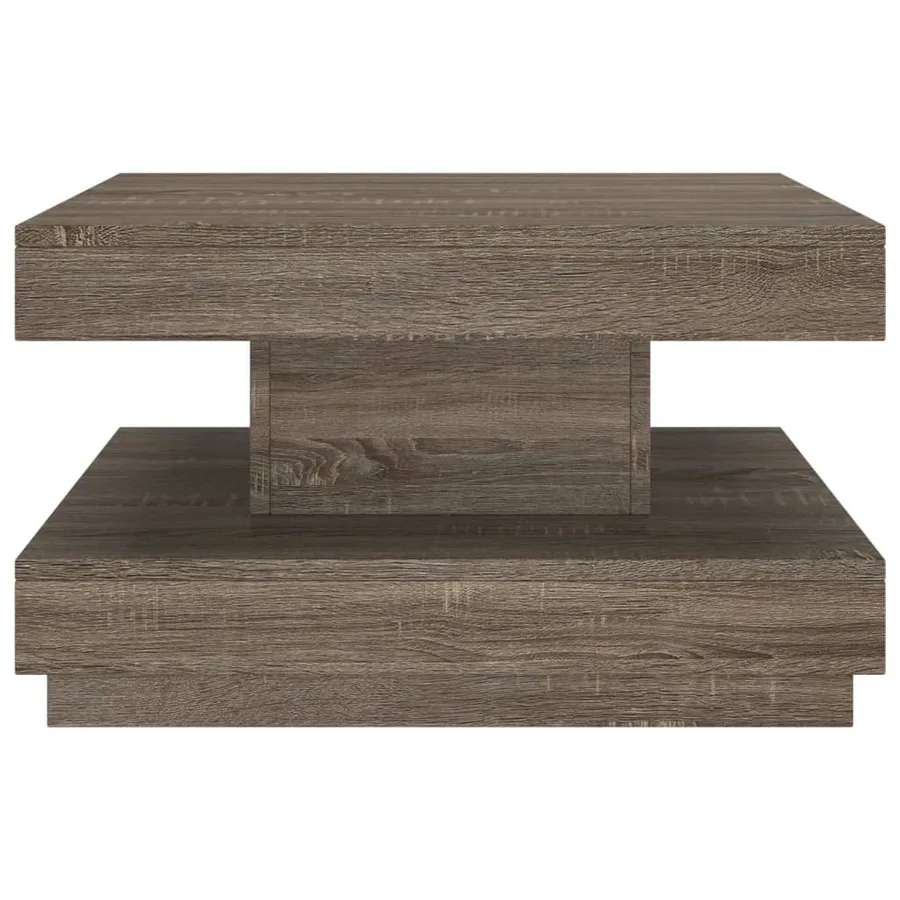 Table basse Gris 60x60x35 cm MDF - 3