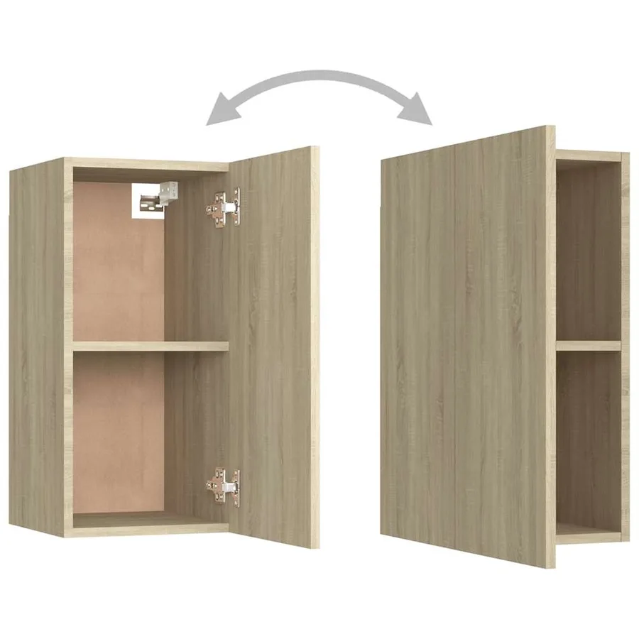 Meuble TV Chêne sonoma 30,5x30x60 cm Bois d’ingénierie - 11