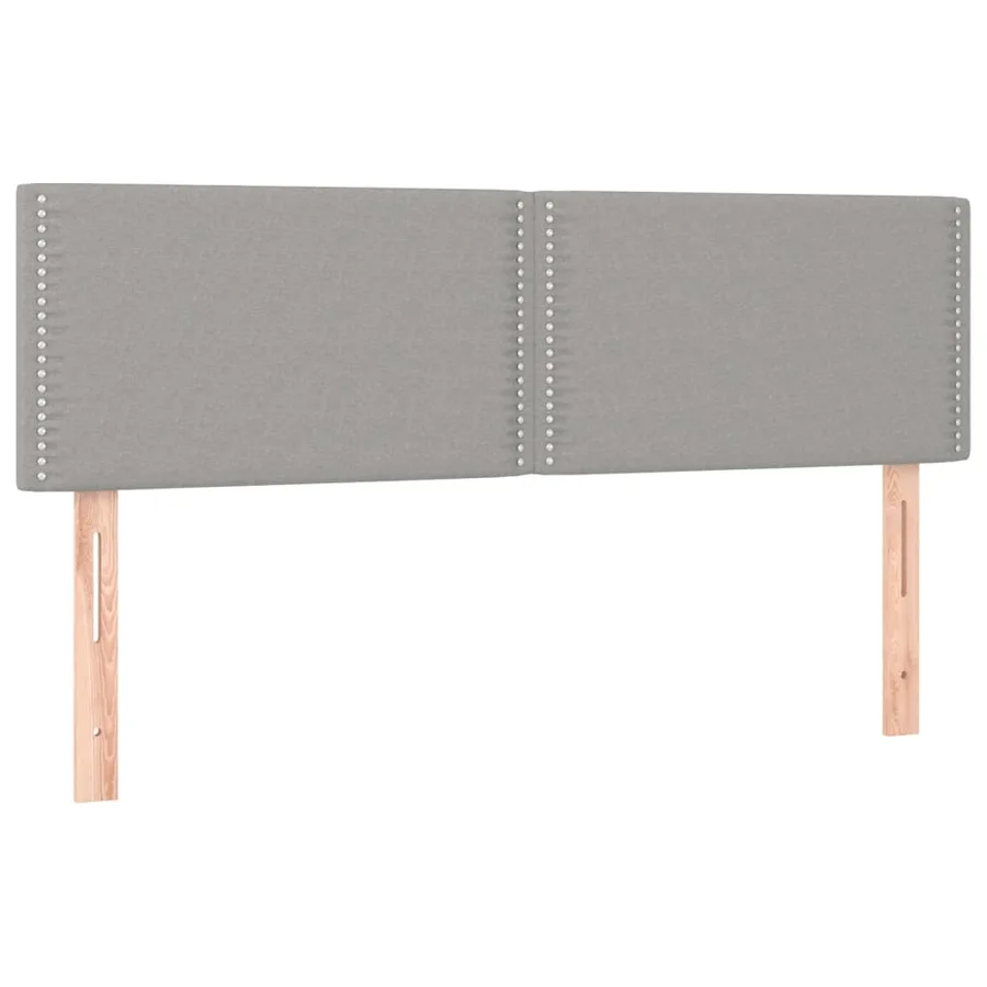 Sommier à lattes de lit et matelas et LED Gris clair 140x200 cm - 7