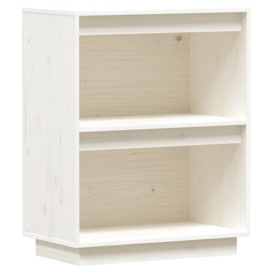 Armoire console Blanc 60x34x75 cm Bois de pin solide - 2