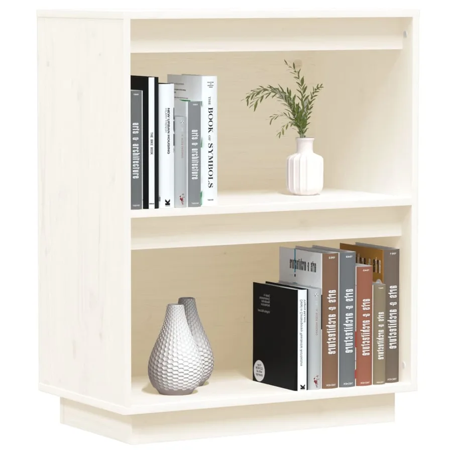 Armoire console Blanc 60x34x75 cm Bois de pin solide - 4