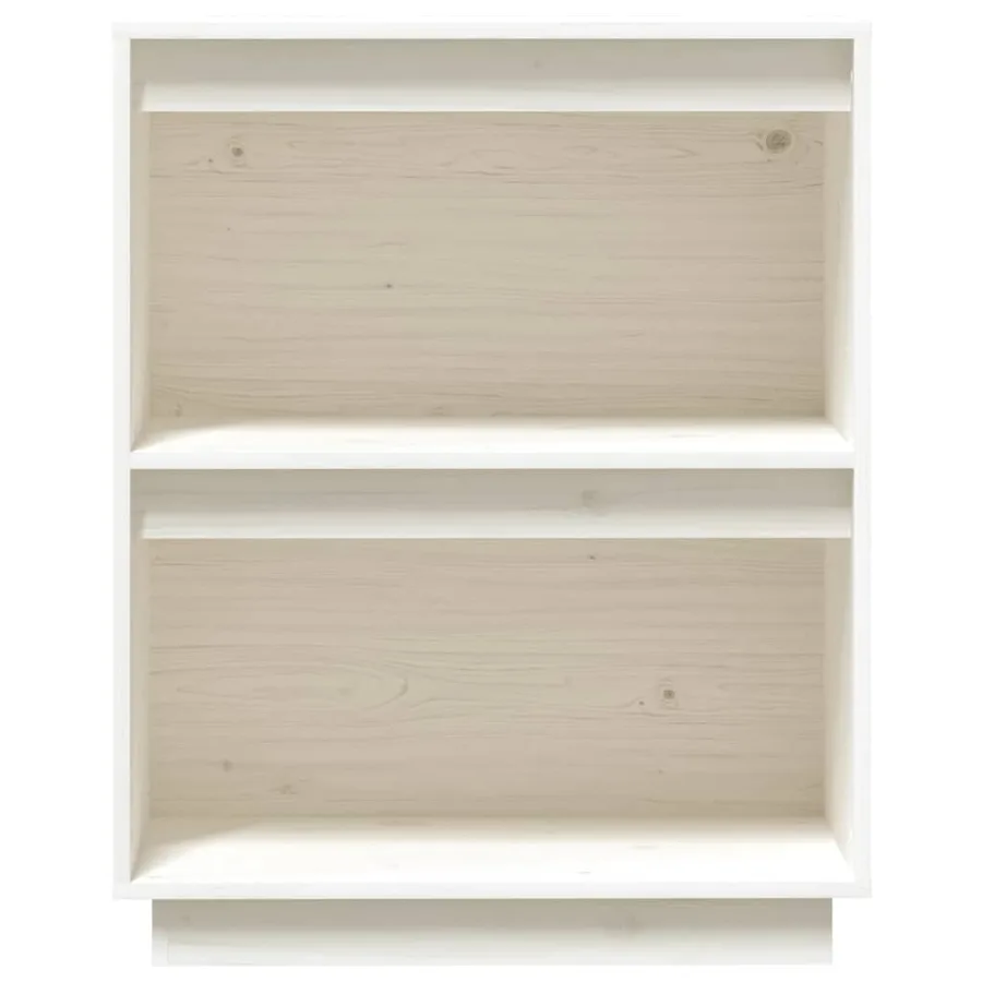 Armoire console Blanc 60x34x75 cm Bois de pin solide - 5