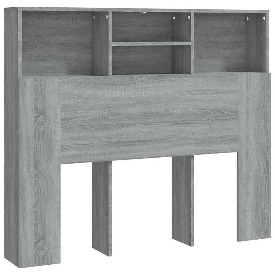 Armoire de tête de lit Sonoma gris 120x19x103,5 cm - 2