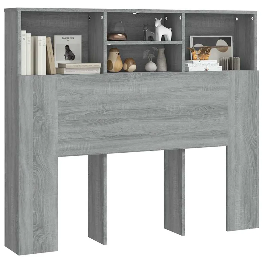 Armoire de tête de lit Sonoma gris 120x19x103,5 cm - 4