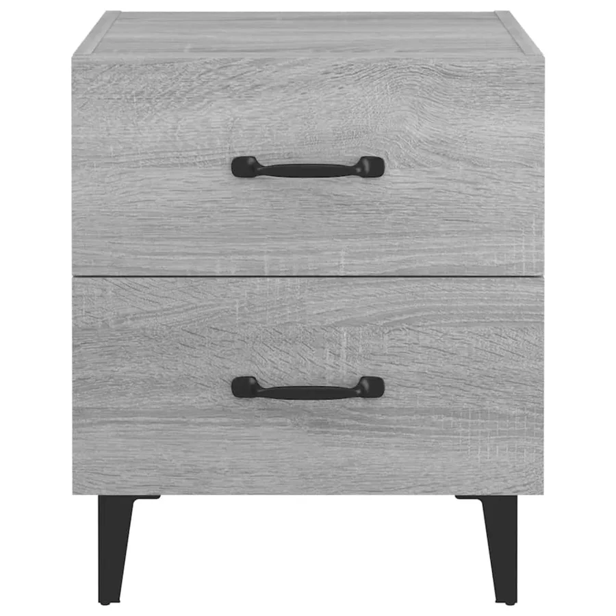 Table de chevet Sonoma gris 40x35x47,5 cm - 4