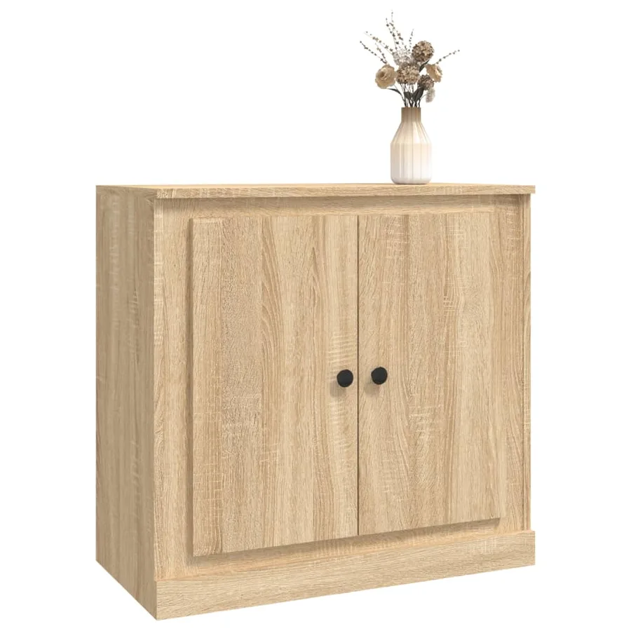 Buffet chêne sonoma 70x35,5x67,5 cm bois d'ingénierie - 4