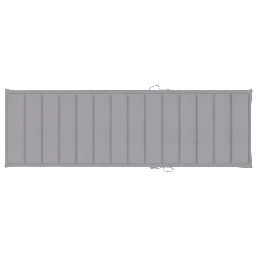 Chaise longue de jardin avec table et coussin Pin imprégné - 6
