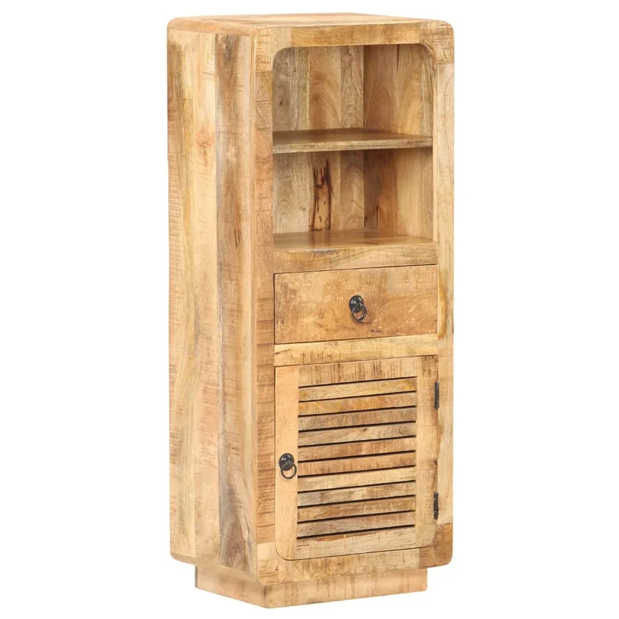 Buffet 45x32x110 cm Bois de manguier brut - 10